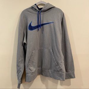 Nike Men’s Grey Hoodie Sweatshirt Size Large